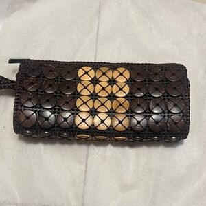 Elegant Brown and Tan Clutch